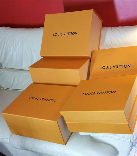 empty louis vuitton boxes.